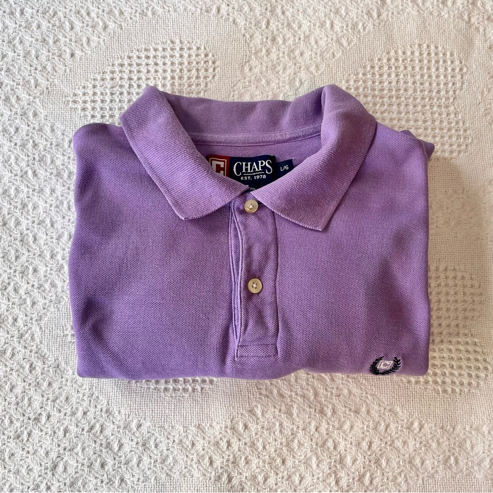 Chaps Lavender Purple Polo Shirt for men or women - Picture 1 of 8